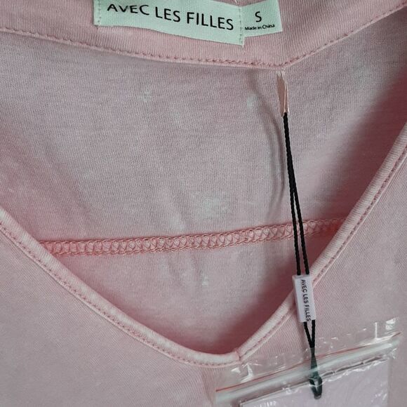 NWT Avec Les Filles puff shoulder top - Picture 3 of 8